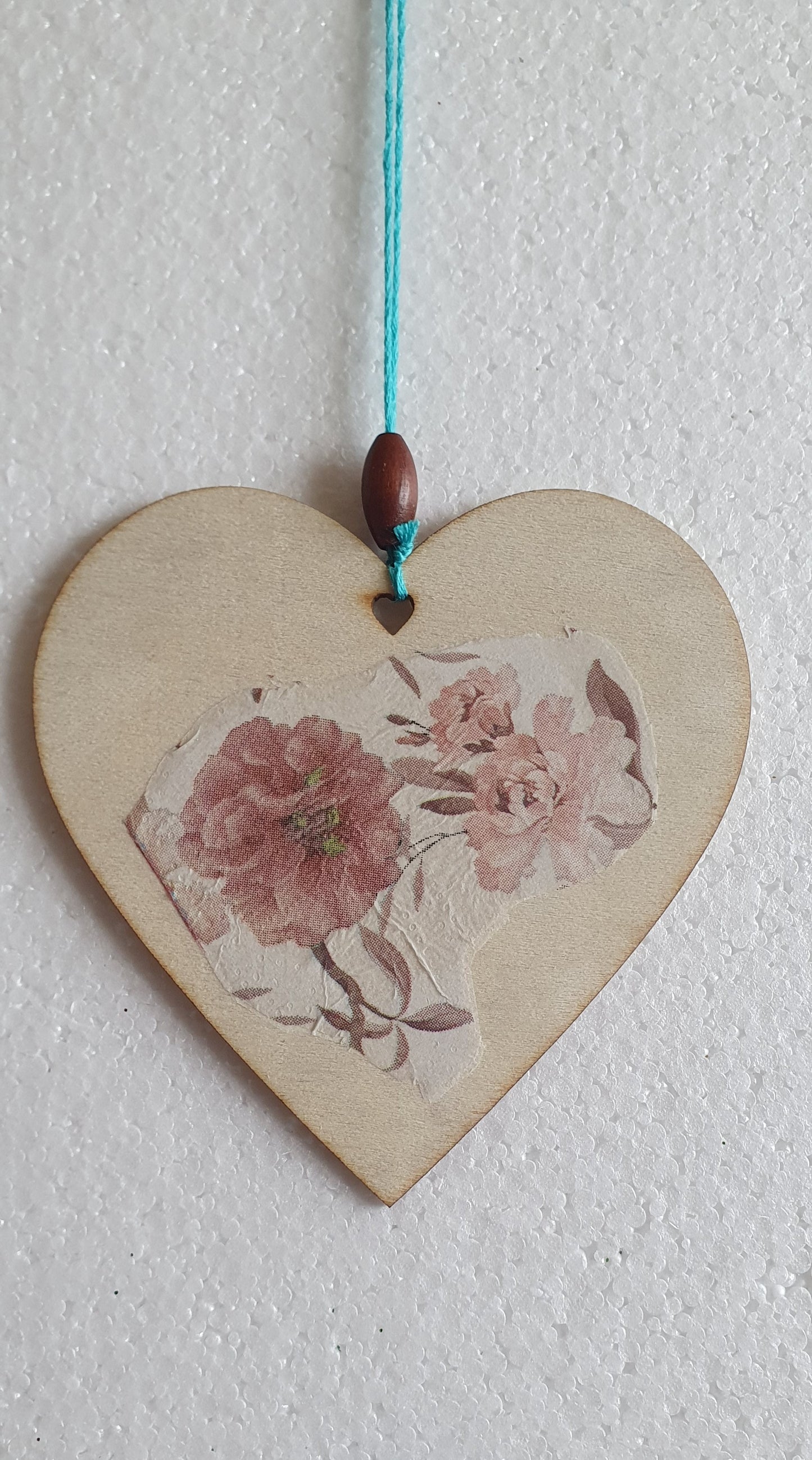 Decoupage Blue Bumble Bee Flower Window Hanging Home Decor Gift