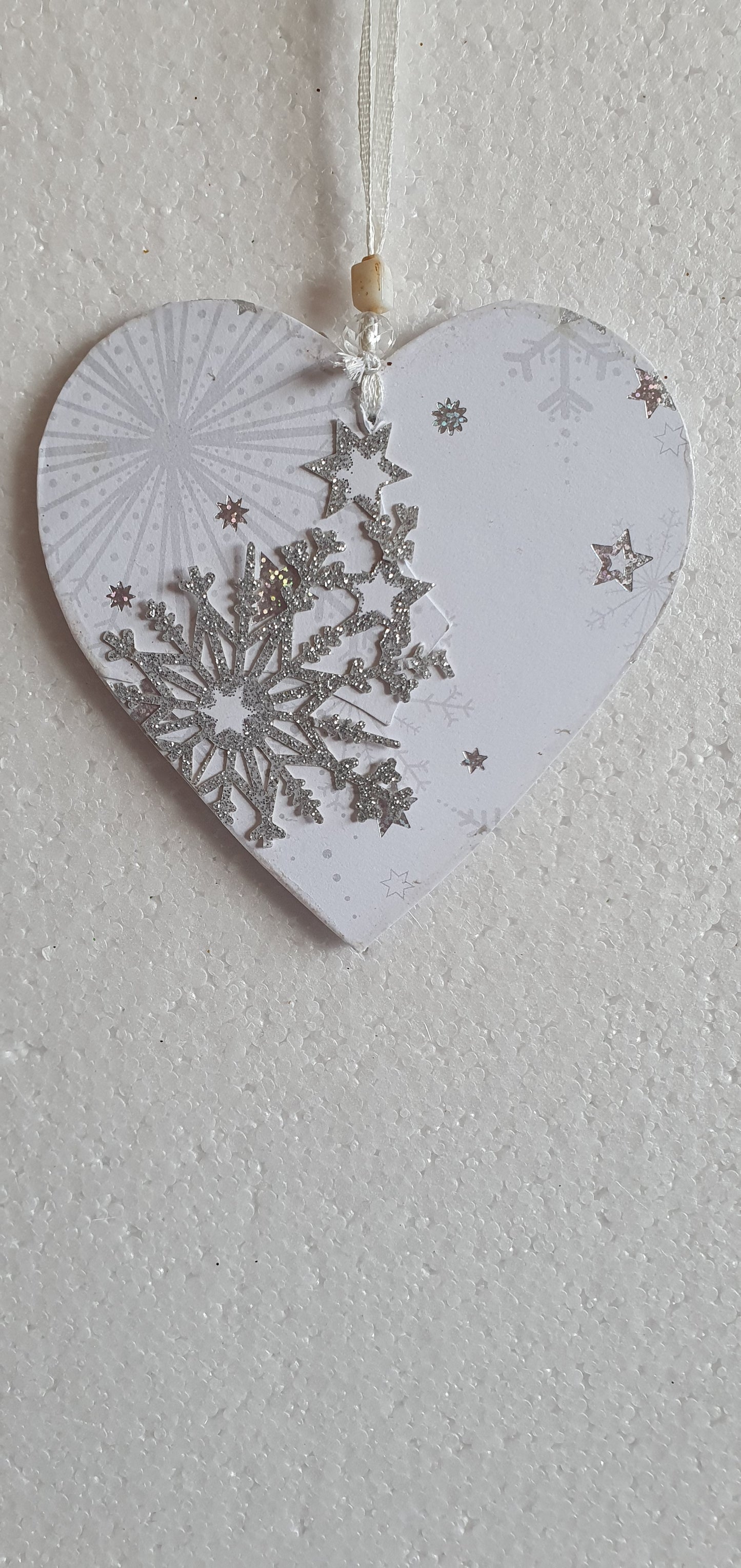 Decoupage Christmas Winter Snowflake Window Hanging Home Decor Gift
