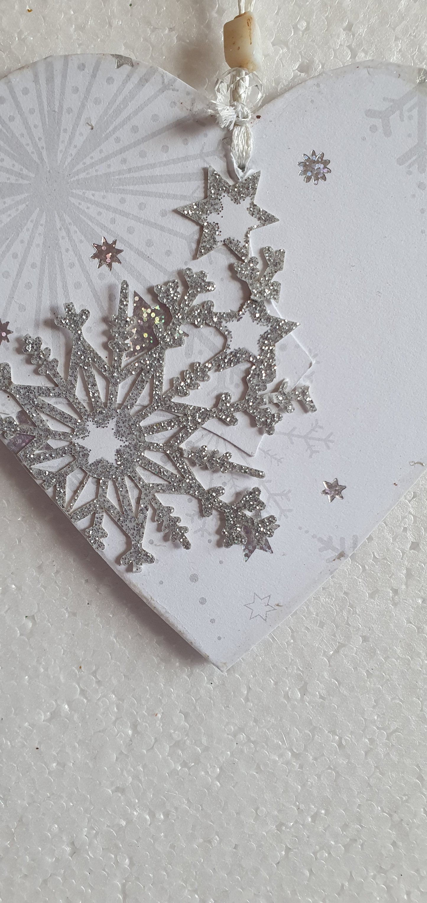 Decoupage Christmas Winter Snowflake Window Hanging Home Decor Gift