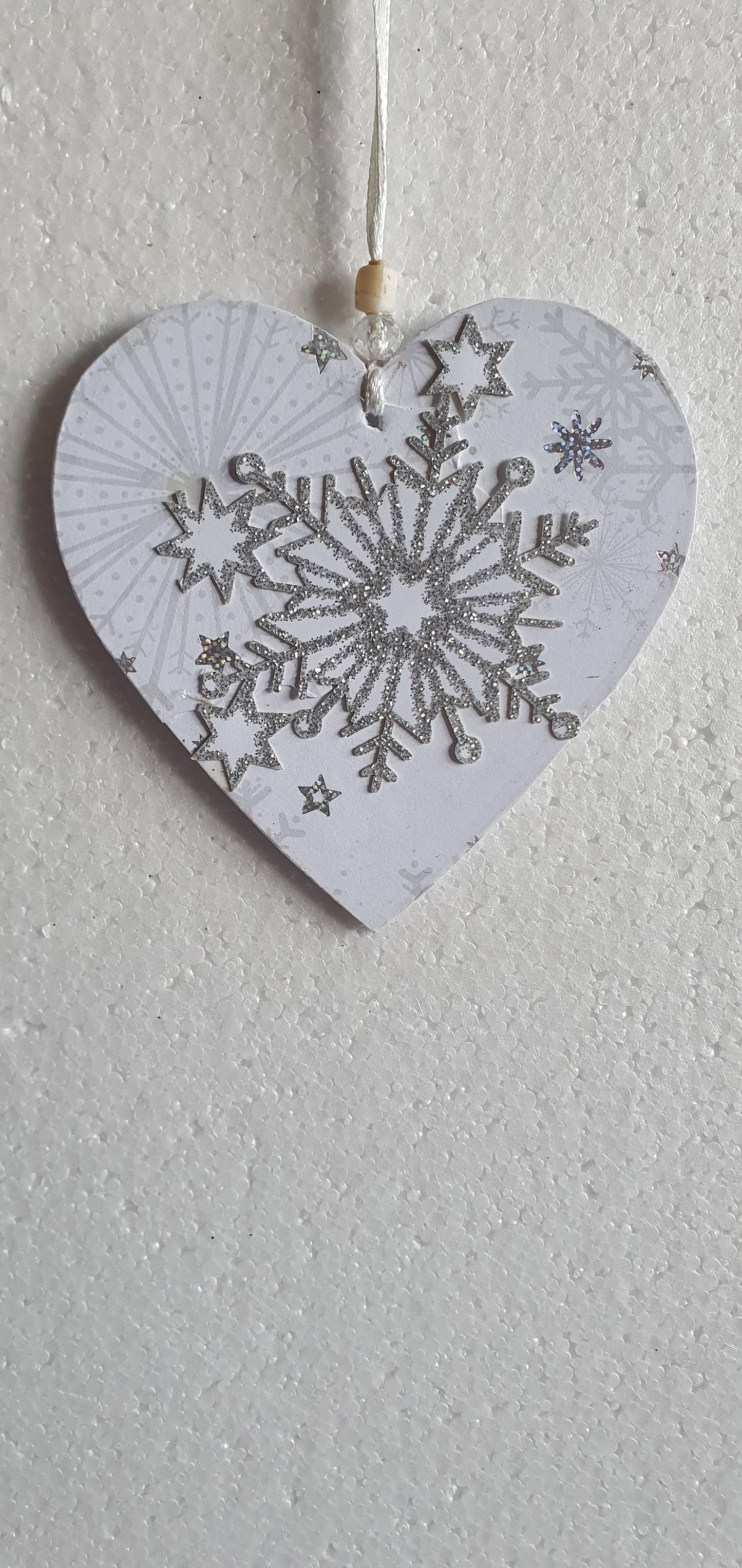 Decoupage Christmas Winter Snowflake Window Hanging Home Decor Gift