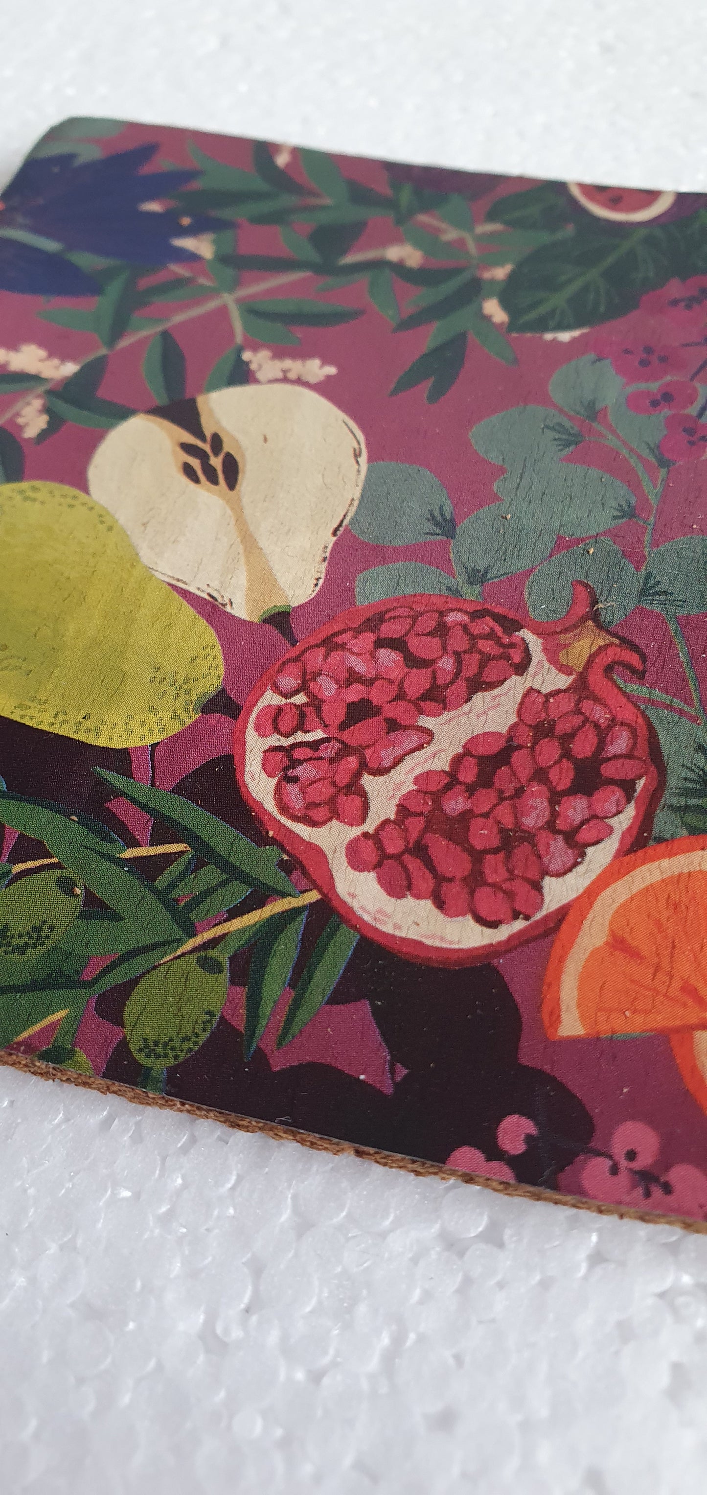 Single Mix And Match Coaster Purple Fruit Home Decor Gift