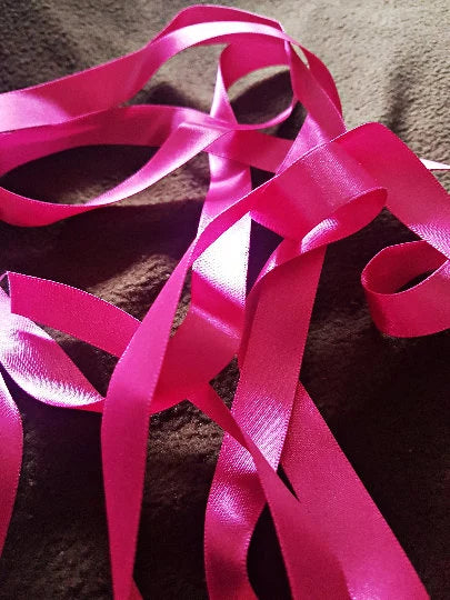 Satin Ribbon 1 metre 1/2 inch wide Hot Pink