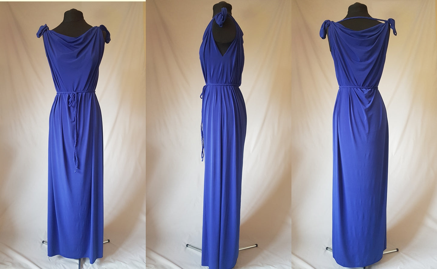 Royal Blue Grecian Dress