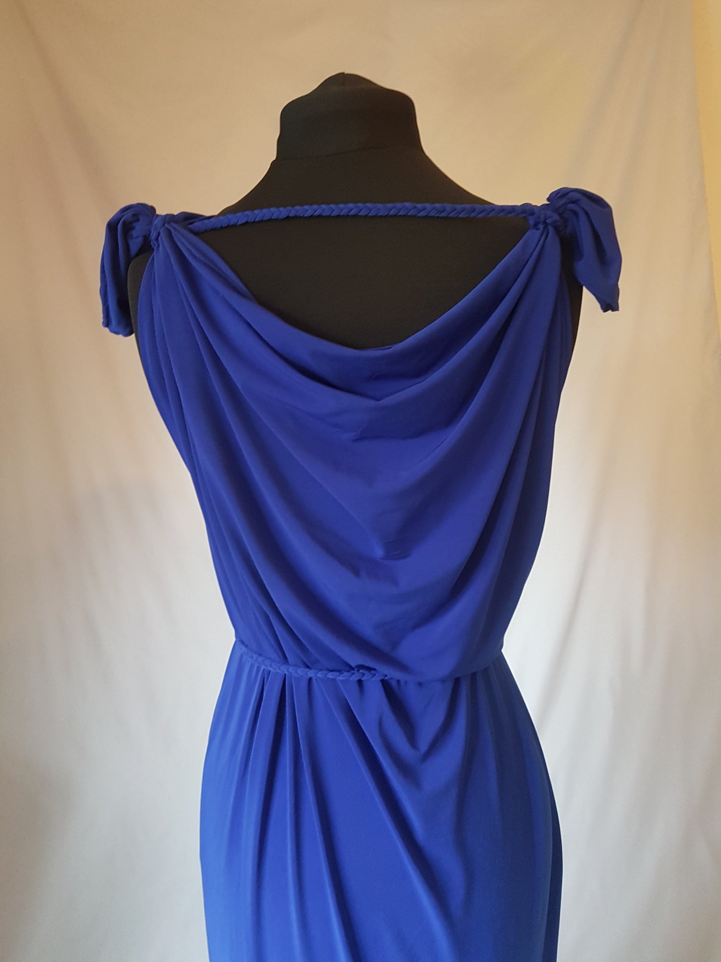 Royal Blue Grecian Dress