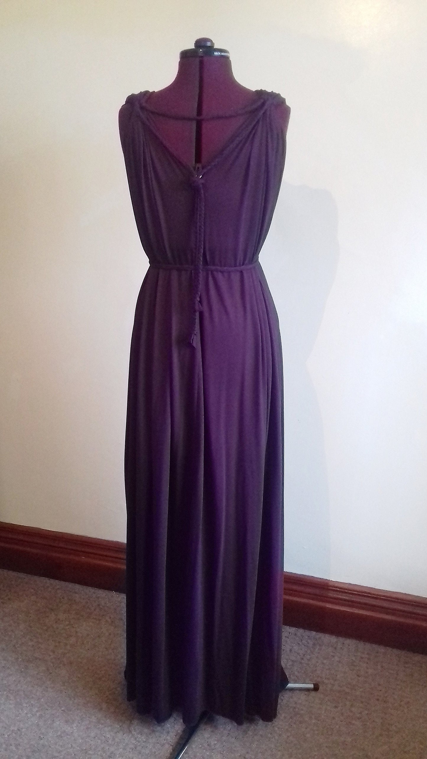 Purple Grecian Maxi Dress