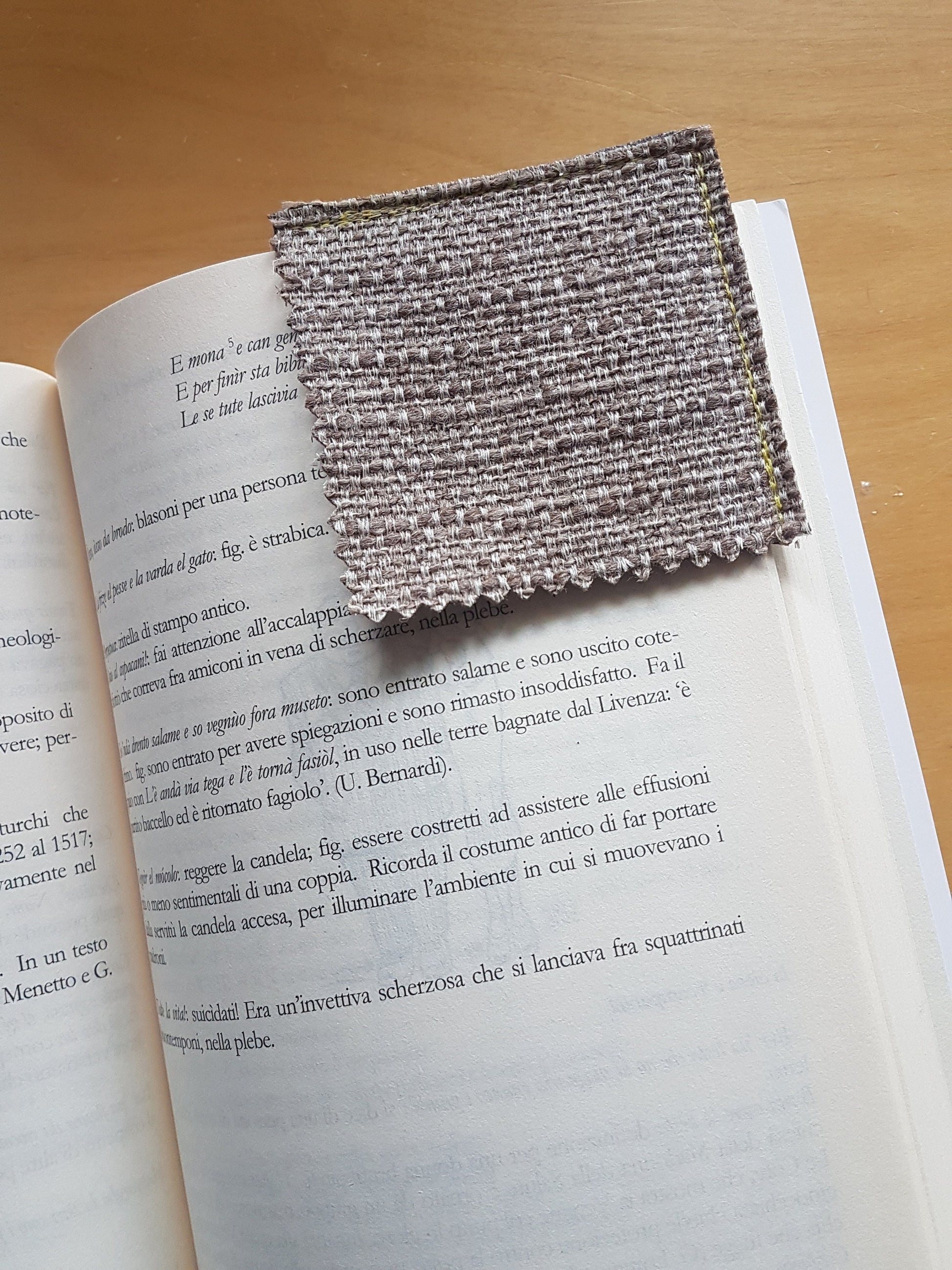 Handmade Fabric Bookmark