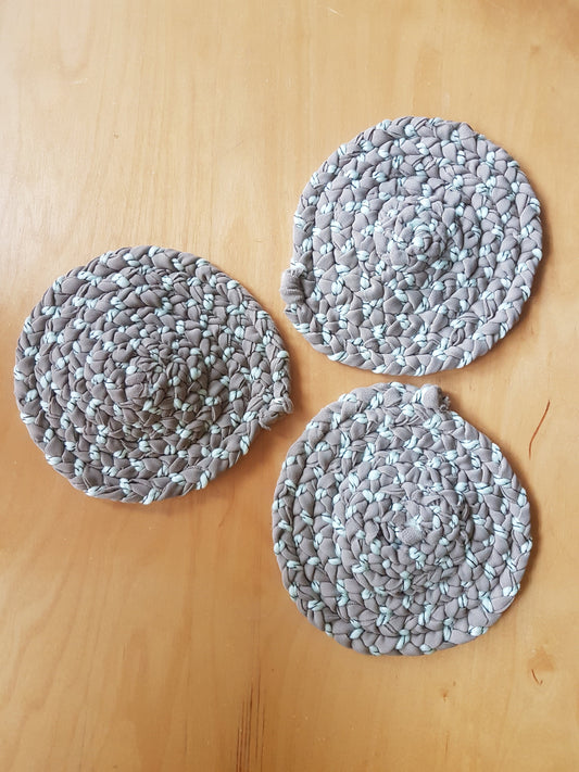 Handmade Braided Fabric Coaster