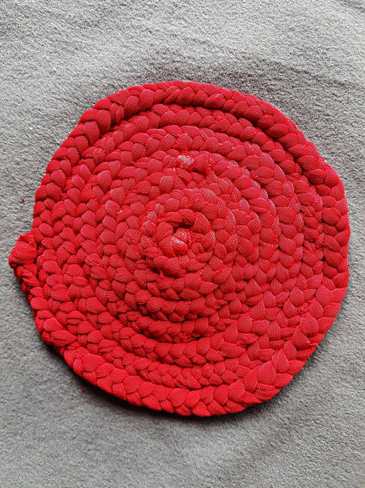 Handmade Braided Fabric Coaster