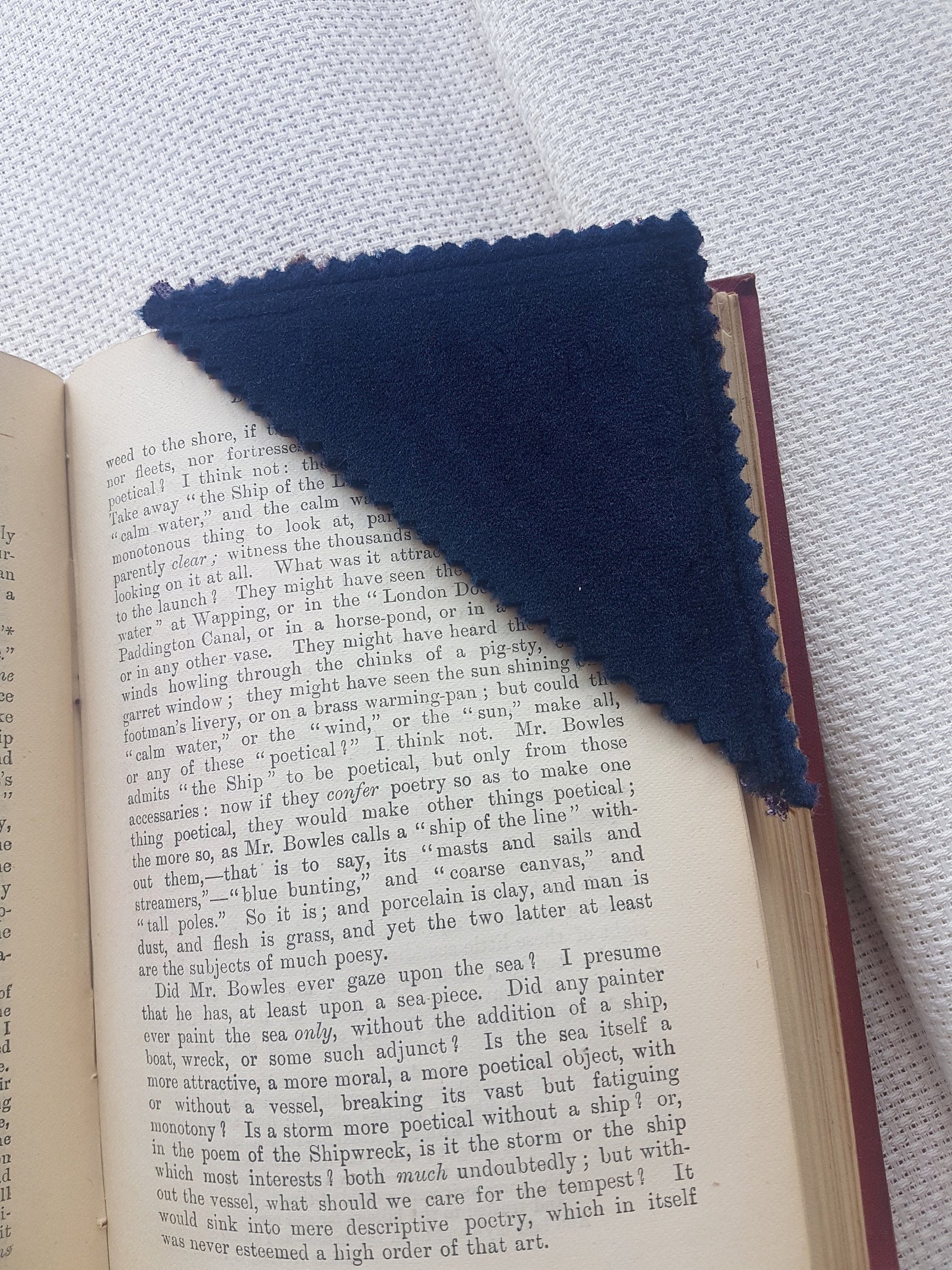 Handmade Fabric Bookmark