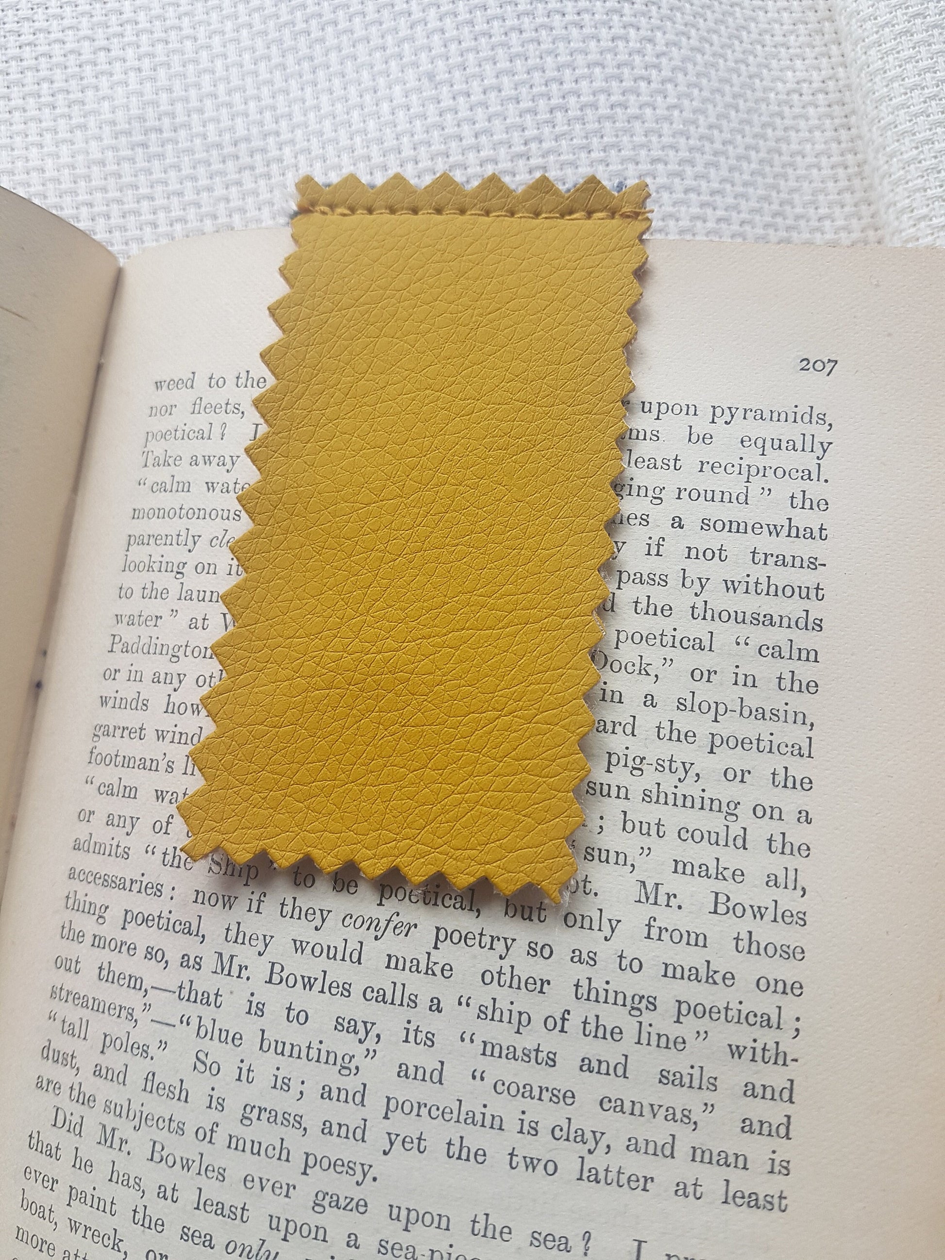 Handmade Fabric Bookmark