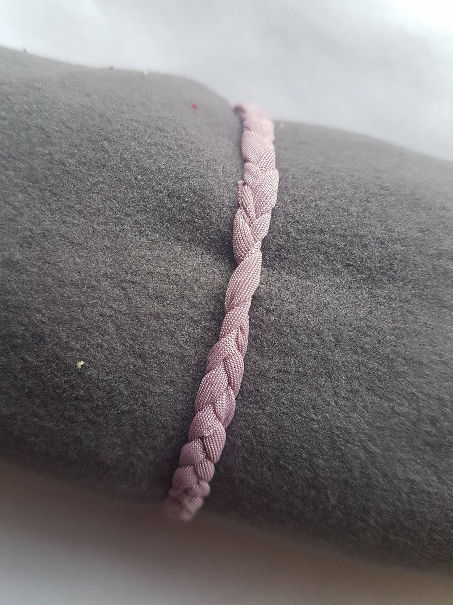 Dusky Pink / Lilac Braided Bracelet