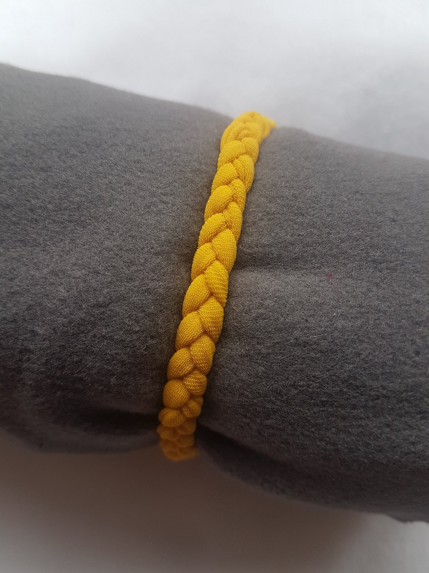 Mustard Yellow Fabric Bracelet