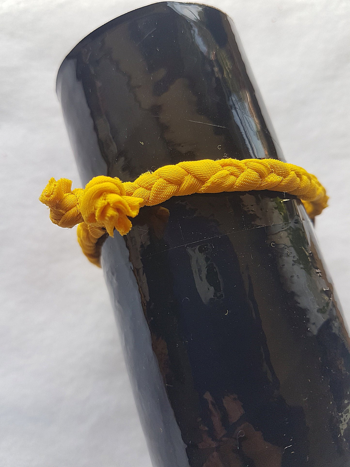 Yellow Rose Gold Medallion Braided Bracelet