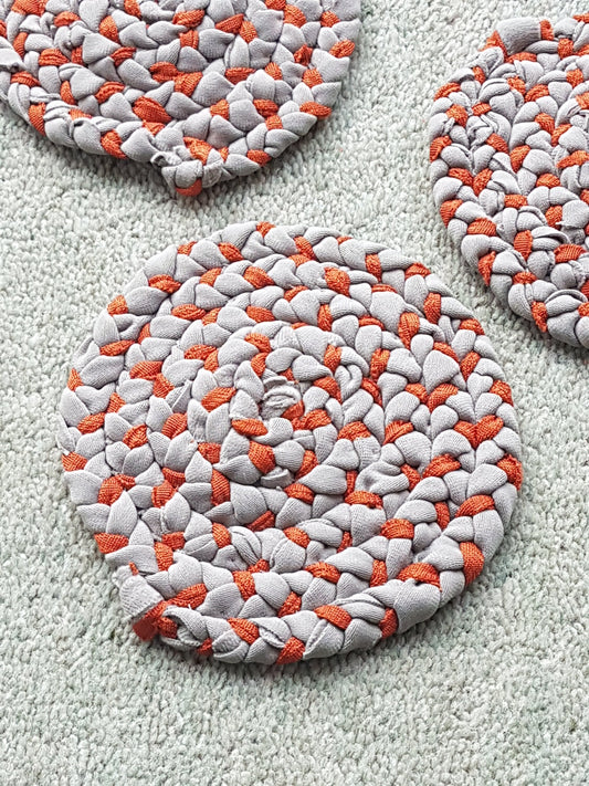 Handmade Braided Fabric Coaster